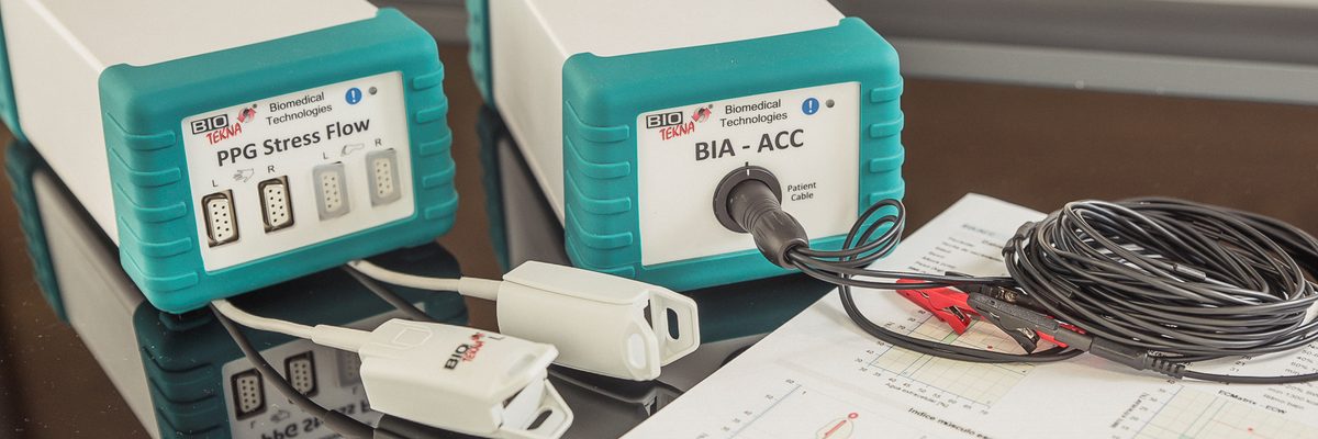 Dispositivi diagnostici PPG Stress Flow e BIA-ACC con referto